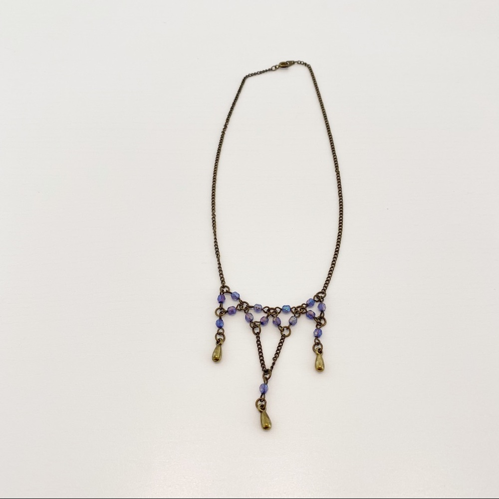Necklace with Blue Beads
